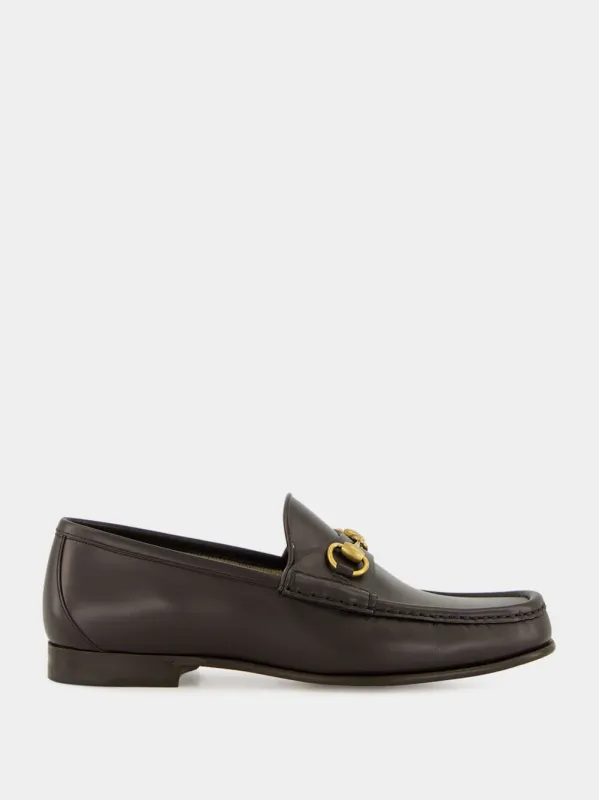 Dark Brown Leather Horsebit 1953 Loafers sold by Fashion Clinic