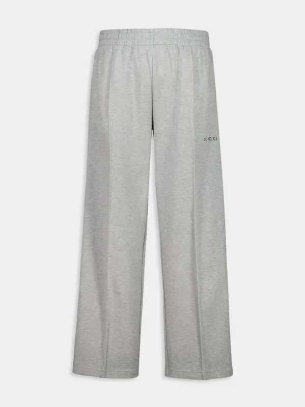 Grey Mélange Sportswear Trousers sold by Fashion Clinic
