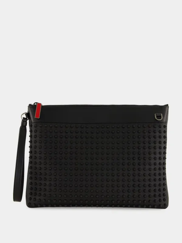 Black Funky Pouch with Spikes sold by Fashion Clinic