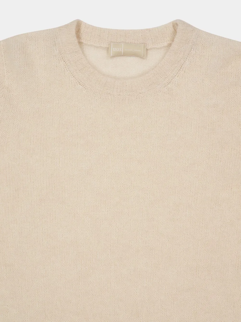 Natural Wool Crew-Neck Knit Sweater sold by Fashion Clinic product image thumbnail 3