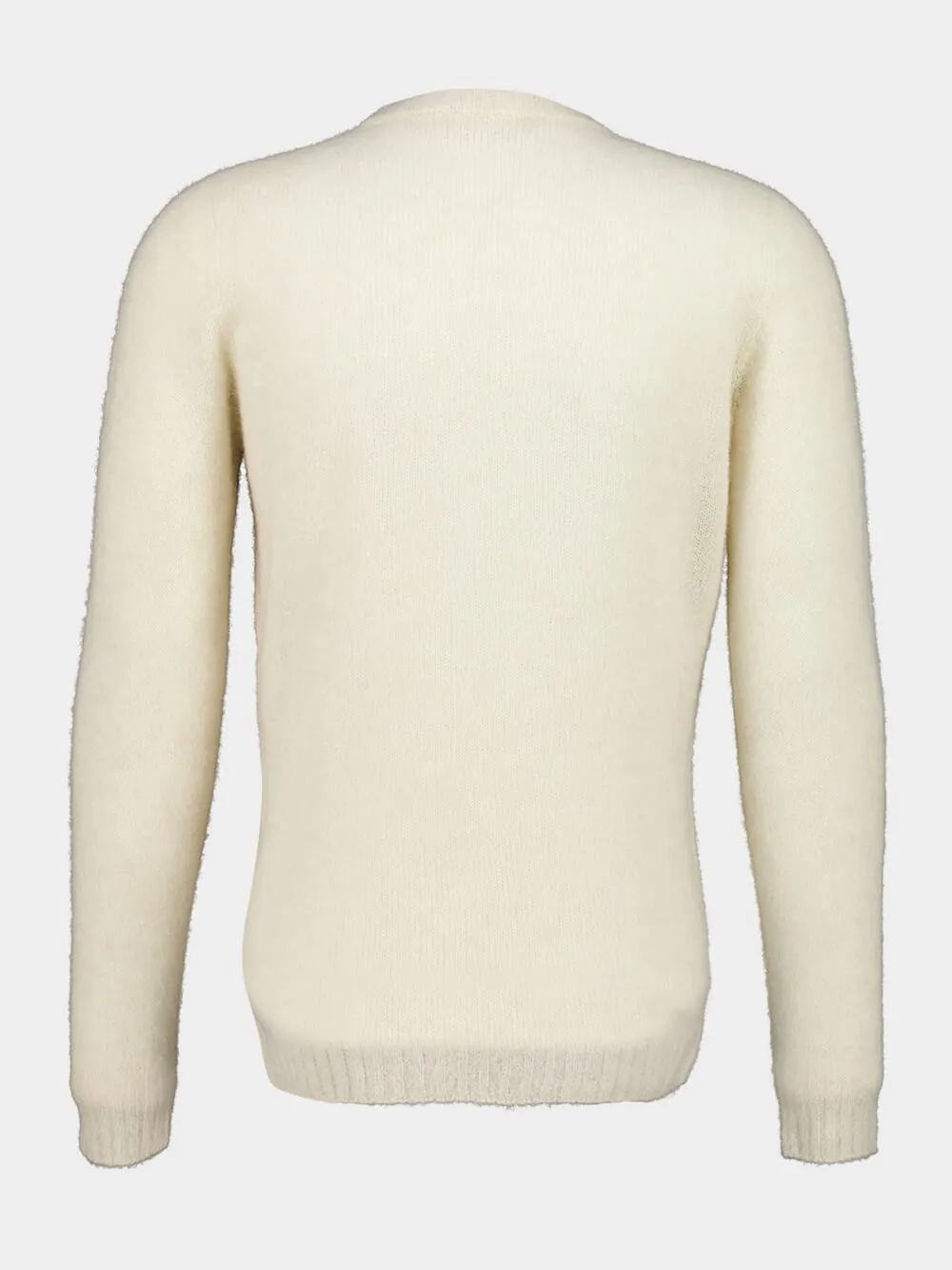 Natural Wool Crew-Neck Knit Sweater sold by Fashion Clinic product image thumbnail 2