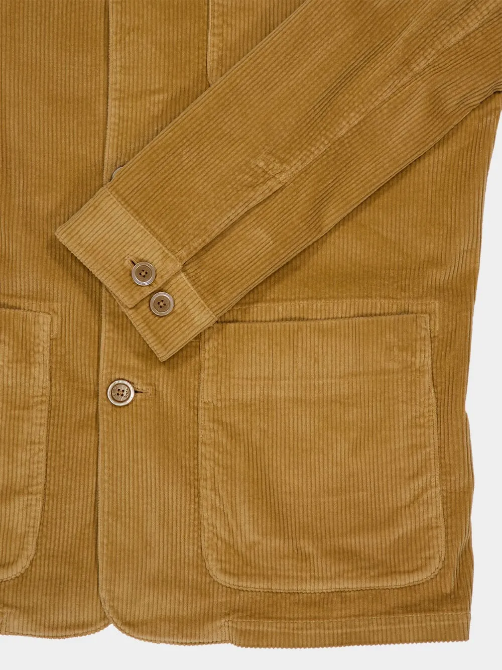 Caramel Cotton Buttoned Jacket sold by Fashion Clinic product image thumbnail 4