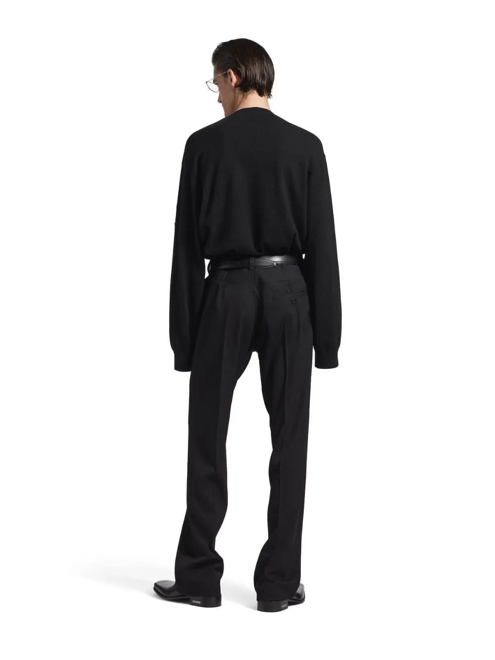 Black Cashmere Crewneck Sweater sold by Fashion Clinic product image thumbnail 4