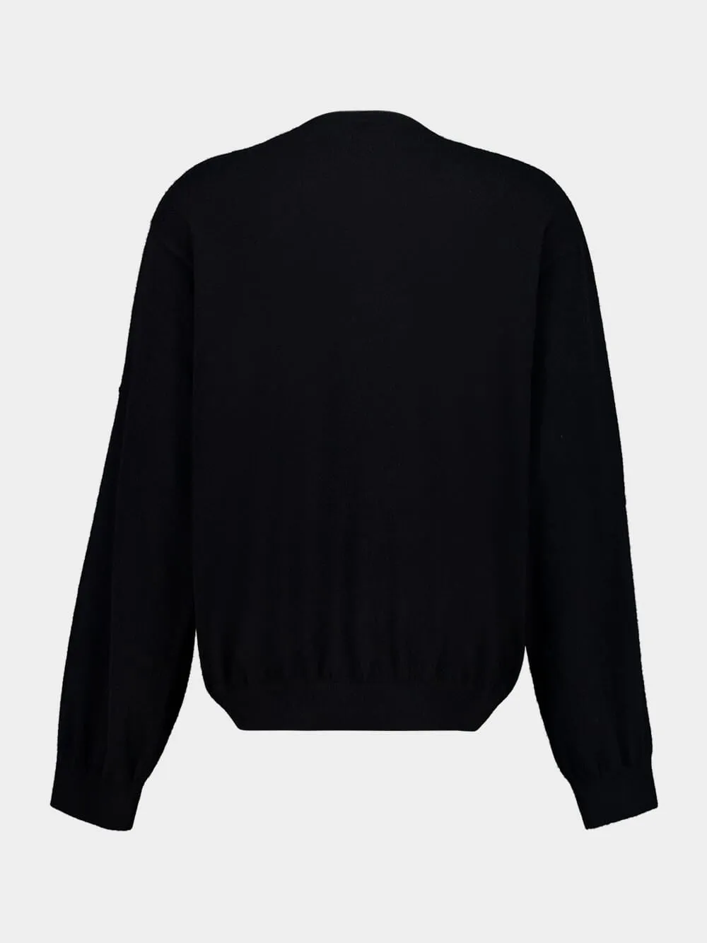 Black Cashmere Crewneck Sweater sold by Fashion Clinic product image thumbnail 3
