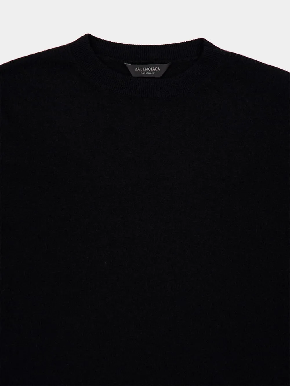 Black Cashmere Crewneck Sweater sold by Fashion Clinic product image thumbnail 5