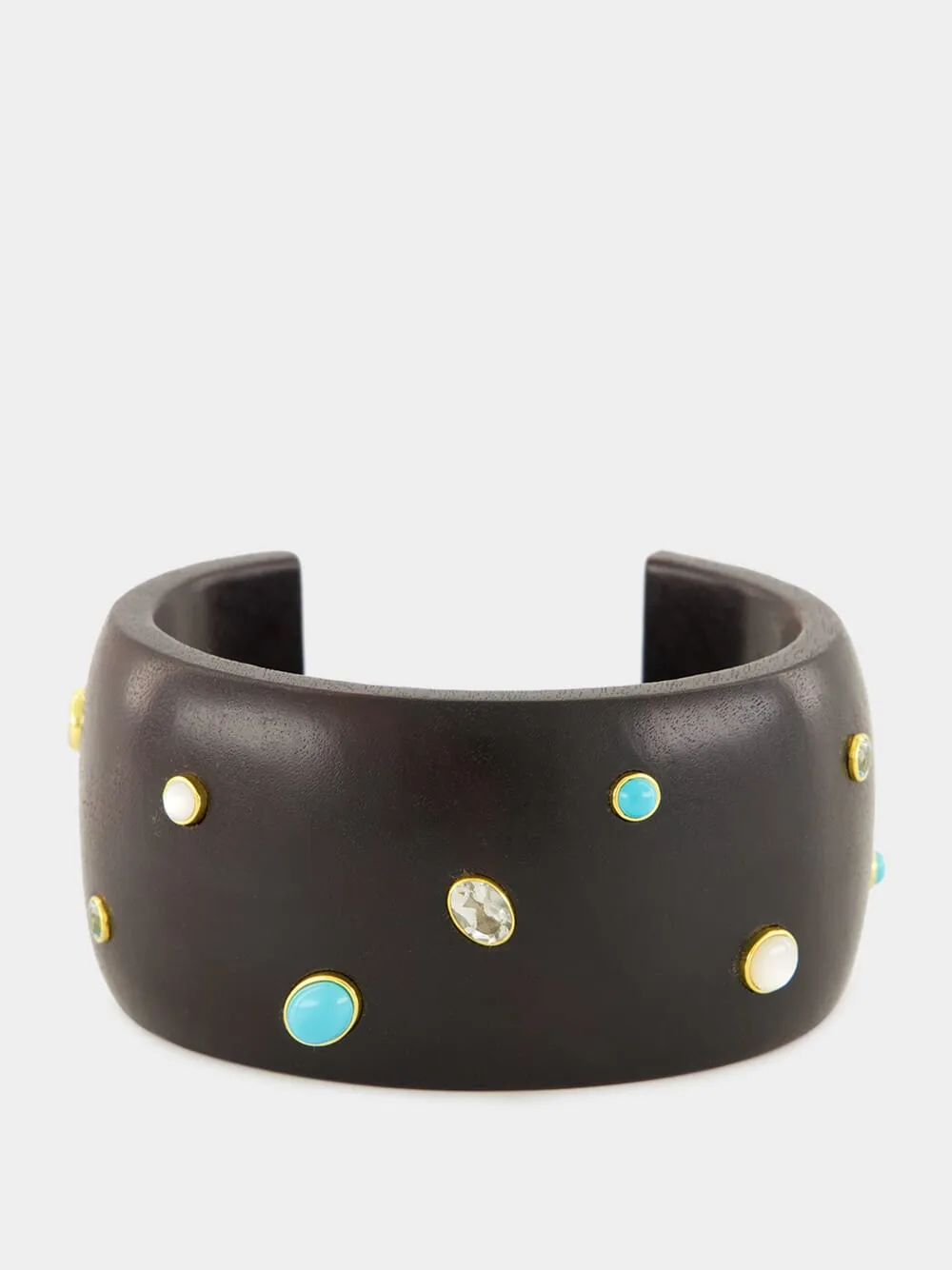 Cara Cuff in Dotted Acacia Wood sold by Fashion Clinic product image thumbnail 2