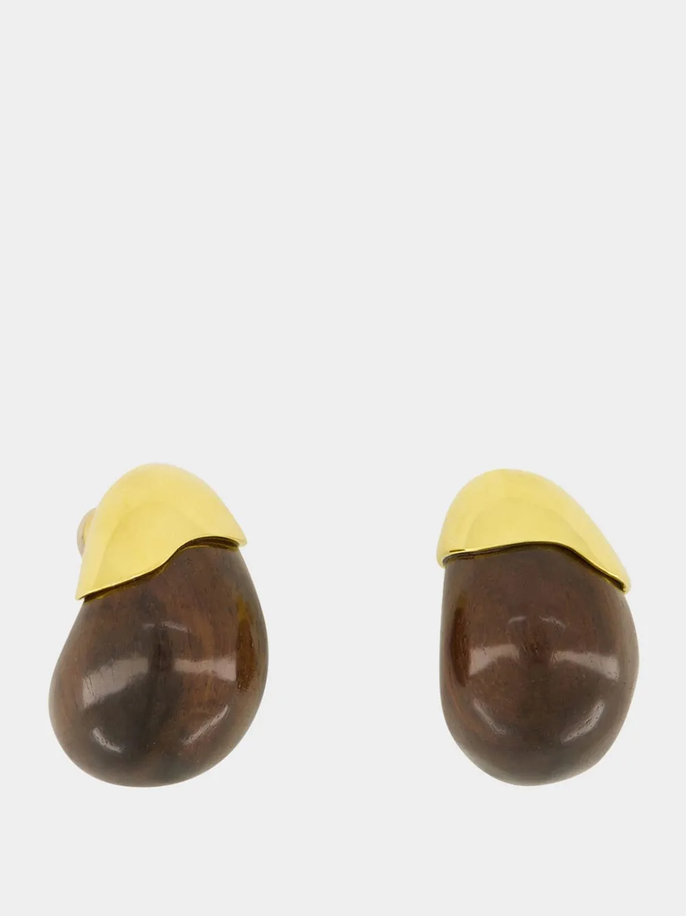 Toro Earrings in Acacia Wood sold by Fashion Clinic