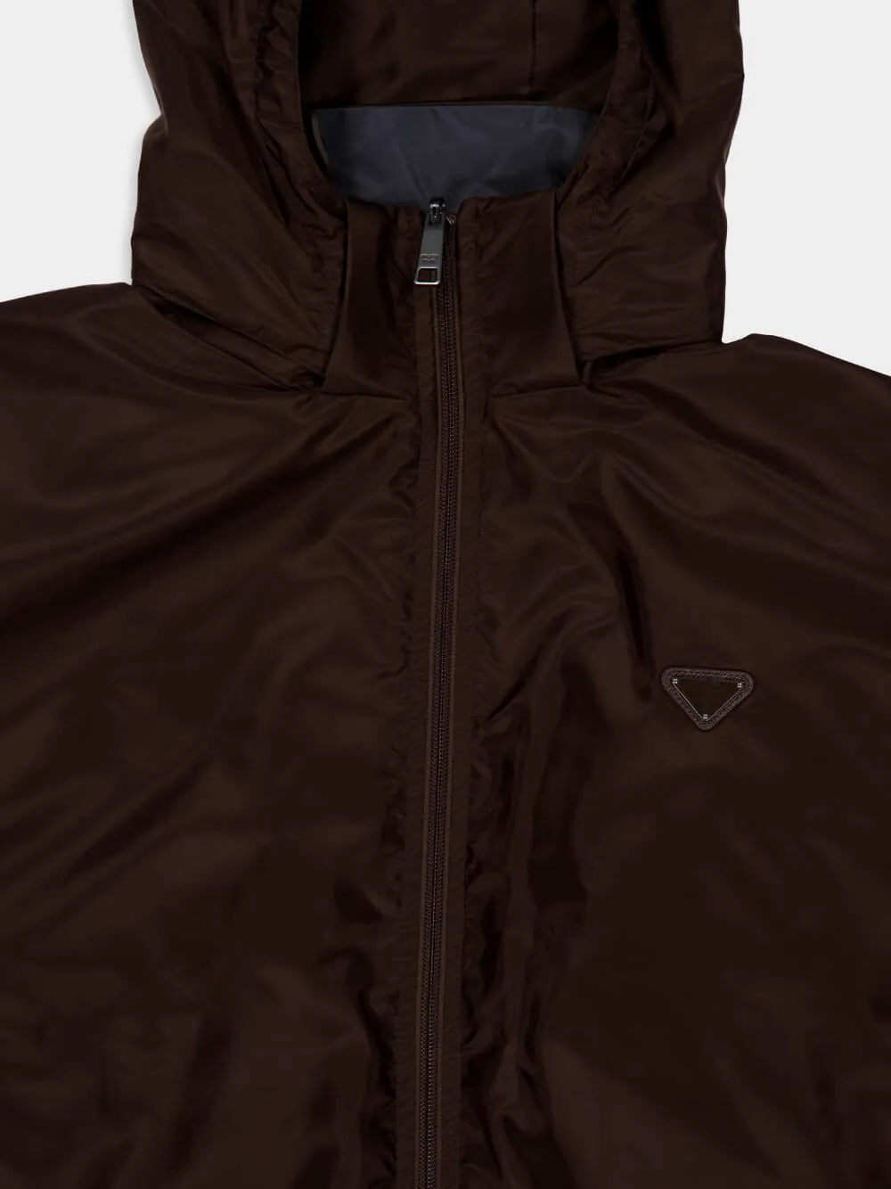 Cocoa Brown and Iron Gray Reversible Re-Nylon Jacket sold by Fashion Clinic product image thumbnail 5