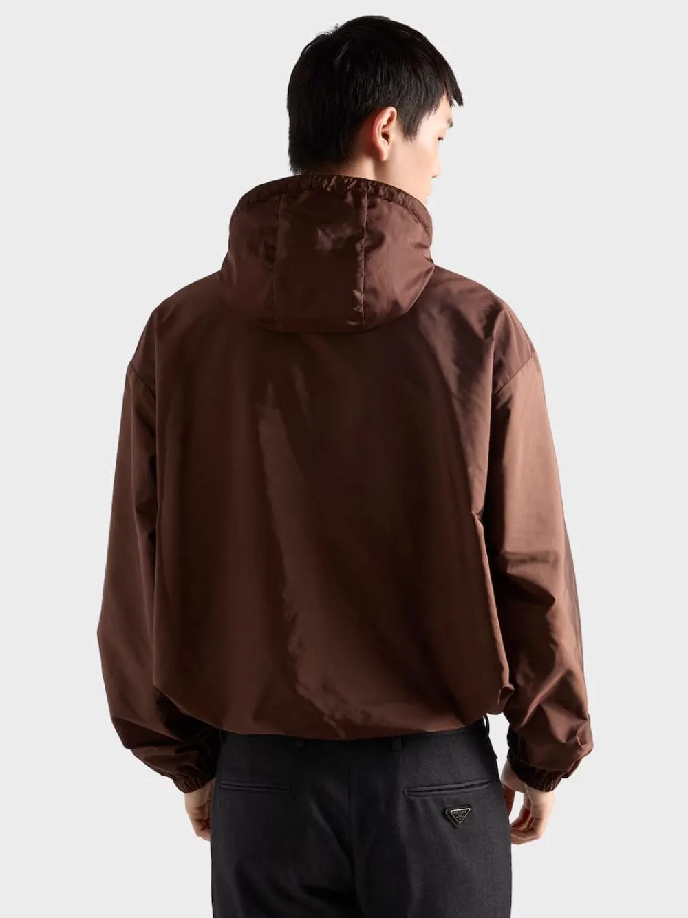 Cocoa Brown and Iron Gray Reversible Re-Nylon Jacket sold by Fashion Clinic product image thumbnail 4