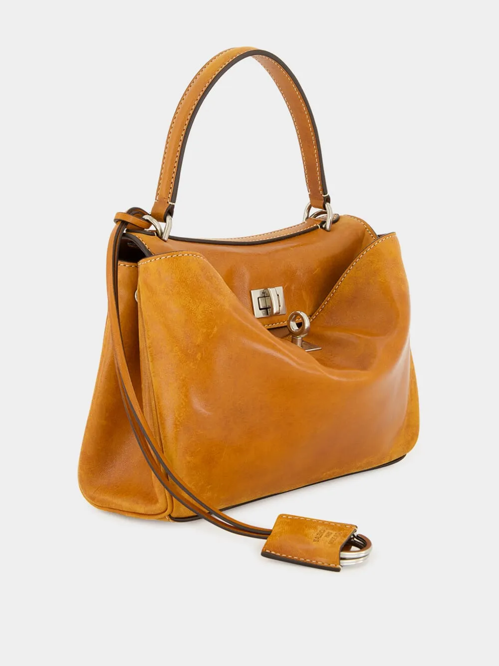 Tan Rodeo Mini Leather Handbag sold by Fashion Clinic product image thumbnail 5