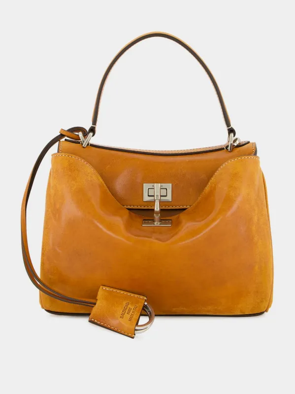 Tan Rodeo Mini Leather Handbag sold by Fashion Clinic