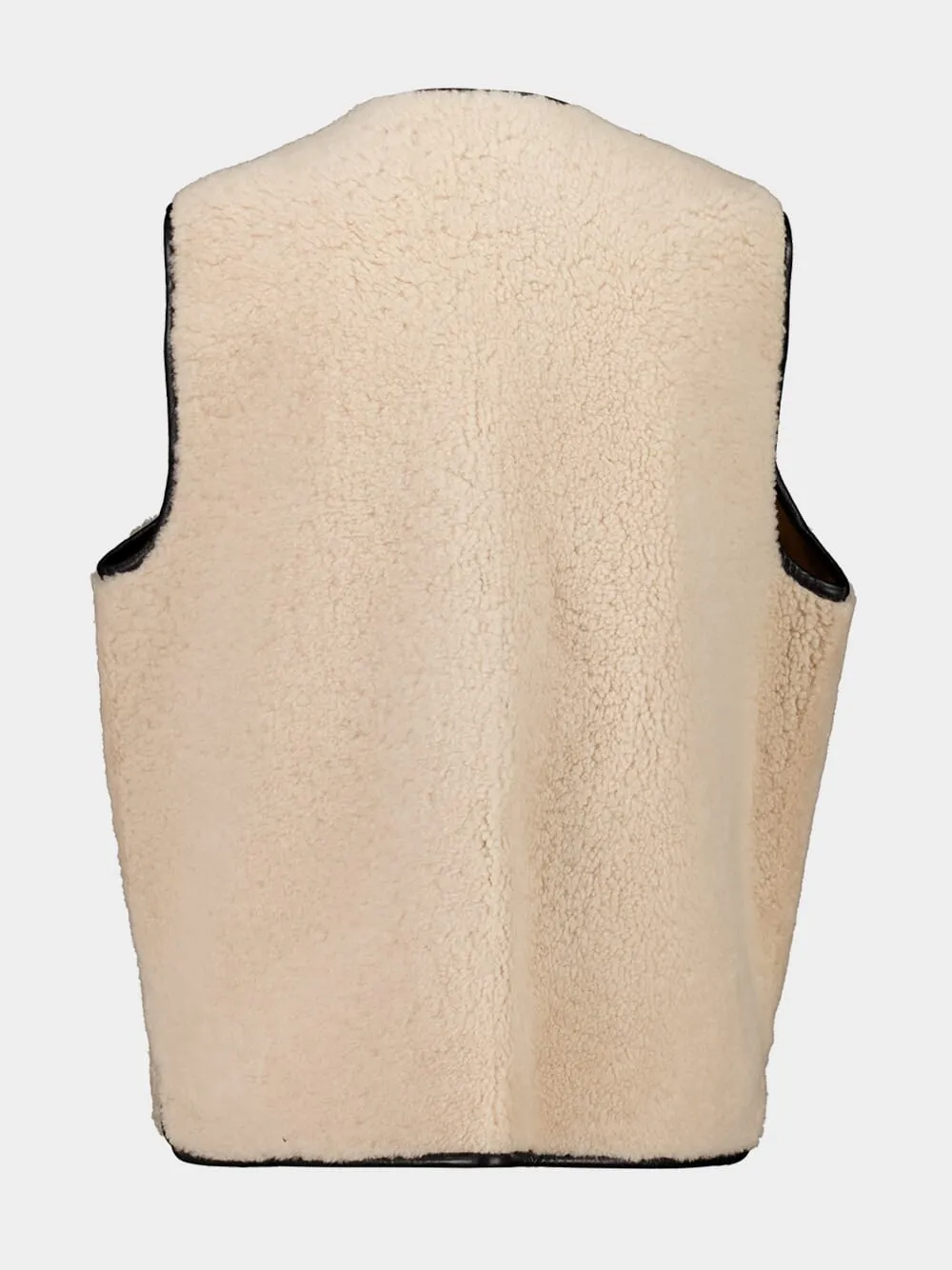 Tatoosh Camel Gliss Reversible Shearling Gilet sold by Fashion Clinic product image thumbnail 3