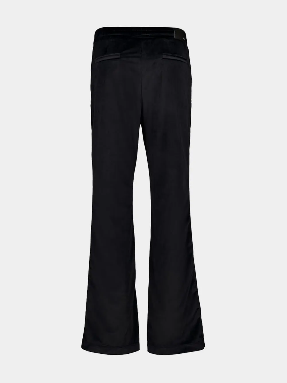 Black Velvet Flare Track Pants sold by Fashion Clinic product image thumbnail 2