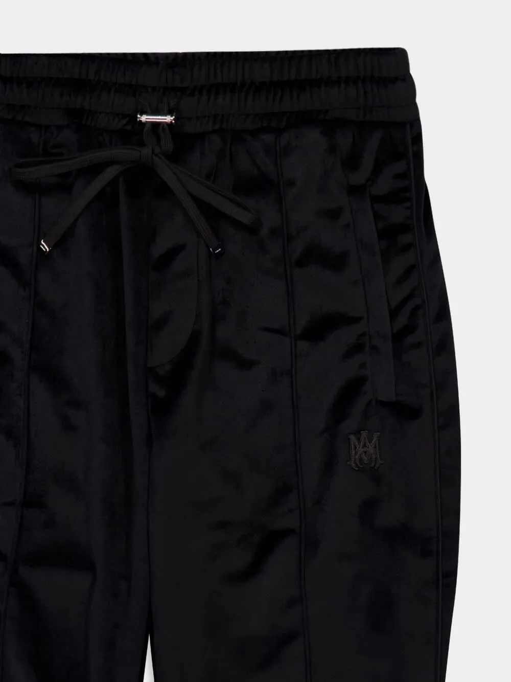 Black Velvet Flare Track Pants sold by Fashion Clinic product image thumbnail 3