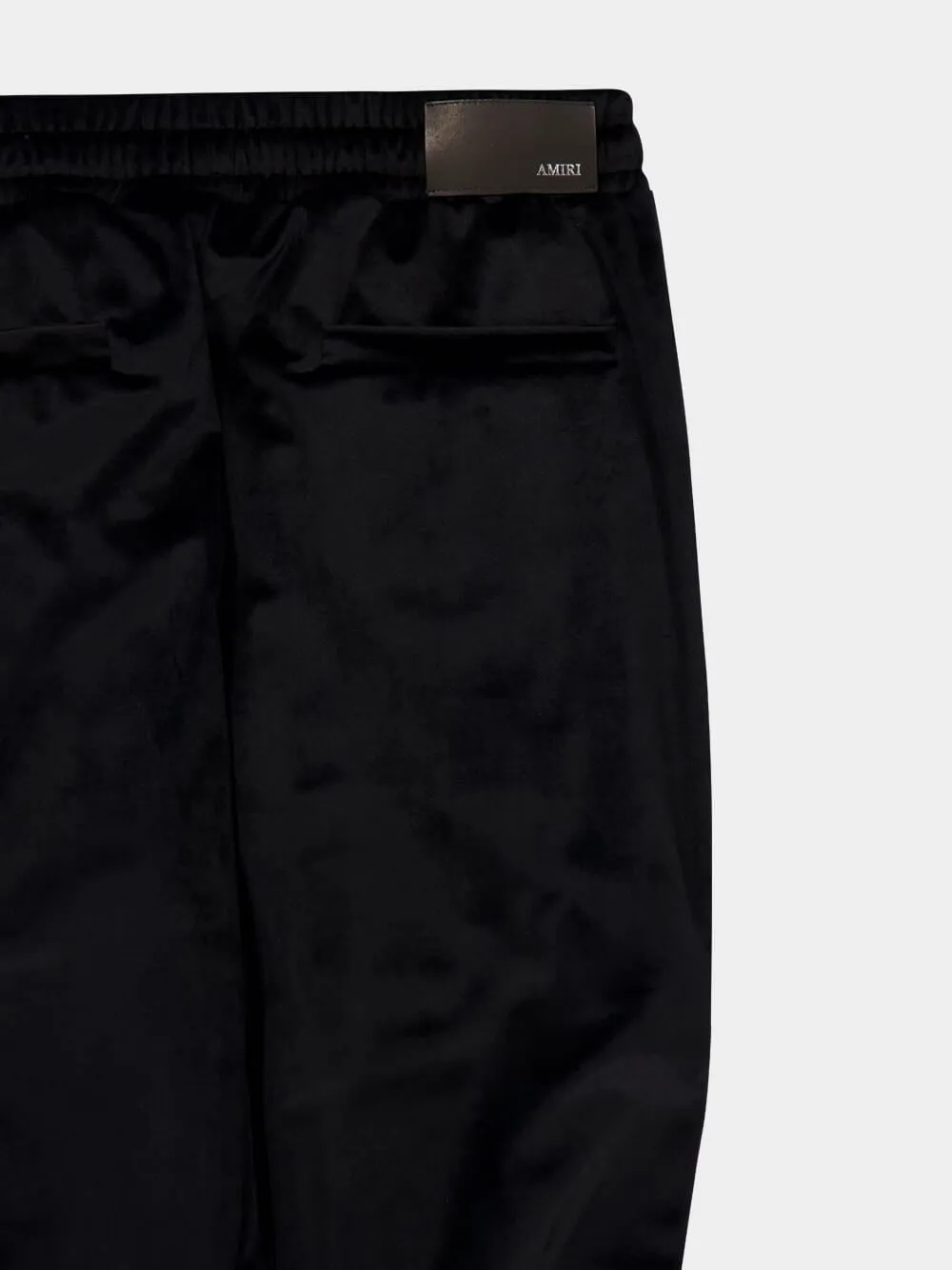 Black Velvet Flare Track Pants sold by Fashion Clinic product image thumbnail 4