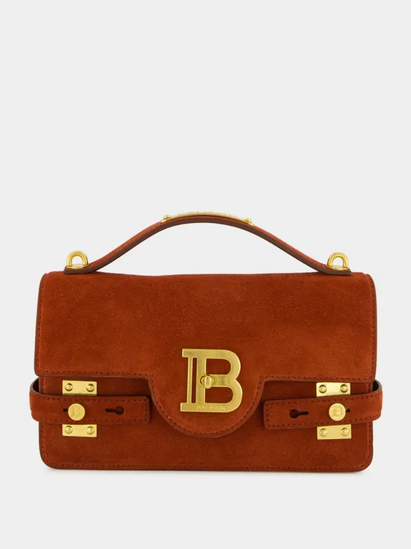 Red B-Buzz 24 Suede Shoulder Bag sold by Fashion Clinic