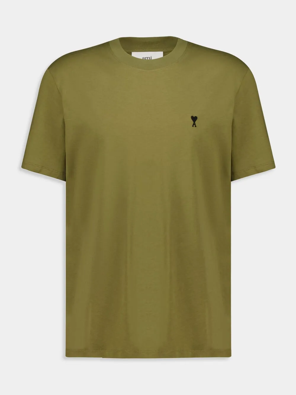 Bronze Green Cotton Ami De Coeur T-Shirt sold by Fashion Clinic product image thumbnail 2