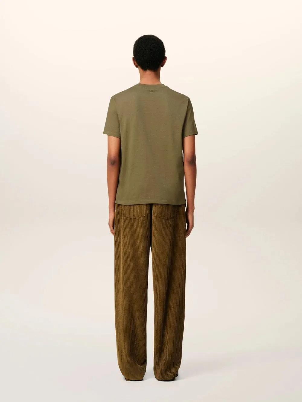 Bronze Green Cotton Ami De Coeur T-Shirt sold by Fashion Clinic product image thumbnail 3