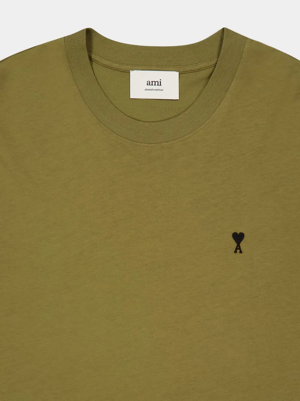 Bronze Green Cotton Ami De Coeur T-Shirt sold by Fashion Clinic product image thumbnail 5