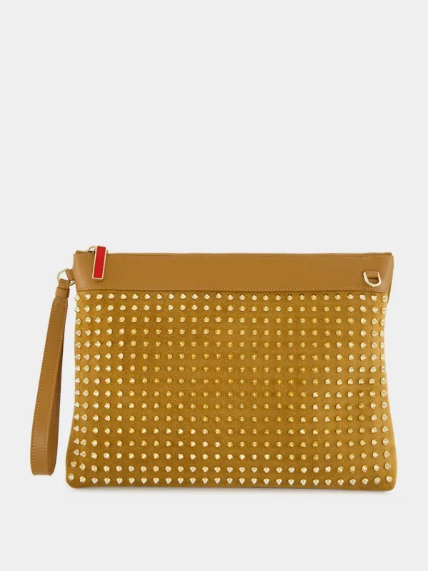 Rhea Funky Pouch with Gold Spikes sold by Fashion Clinic