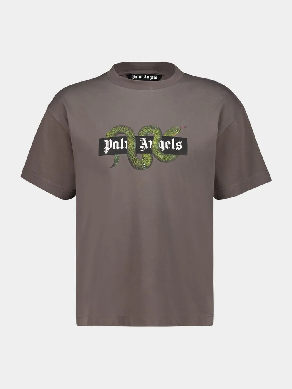 Dark Grey Snake Box Logo T-Shirt sold by Fashion Clinic