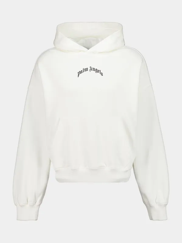 Off-White Loose Fit Hooded Sweatshirt sold by Fashion Clinic