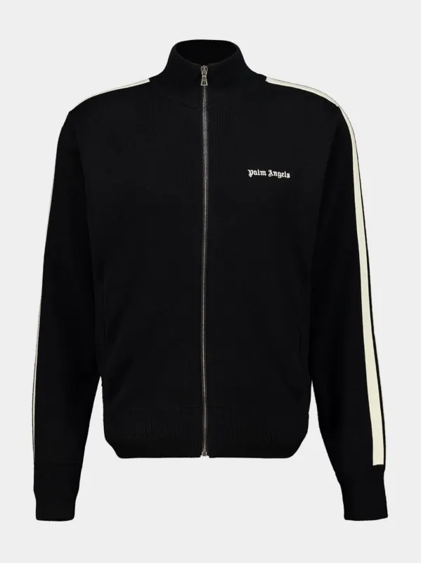 Black Classic Logo Knit Track Jacket sold by Fashion Clinic
