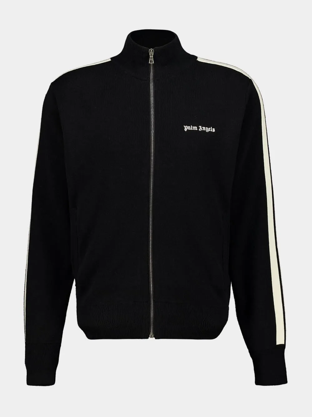 Black Classic Logo Knit Track Jacket sold by Fashion Clinic