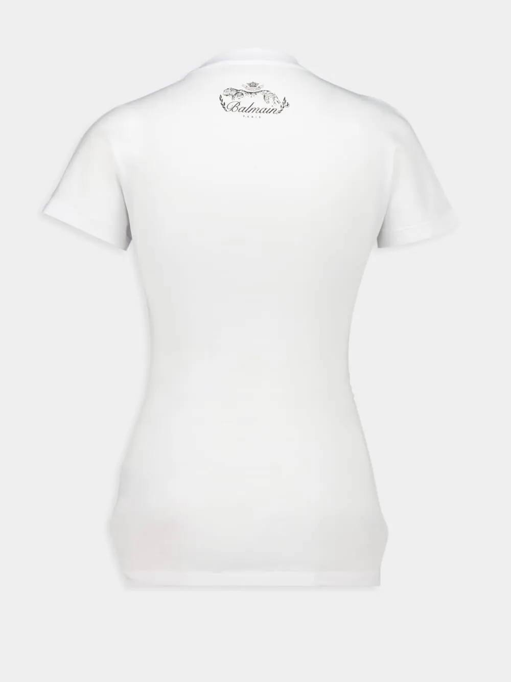 White Draped Jersey T-Shirt sold by Fashion Clinic product image thumbnail 2