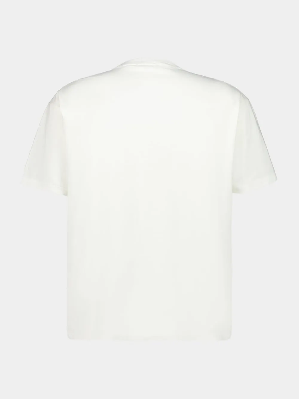 Cream Portrait Pocket Cotton T-Shirt sold by Fashion Clinic product image thumbnail 3