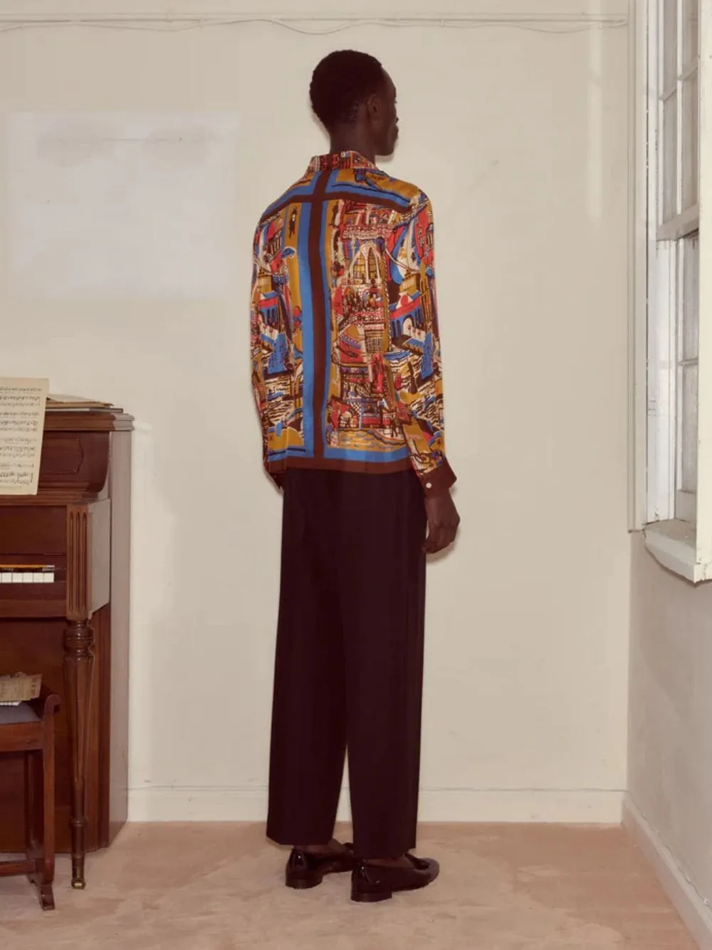 Manhattan Island Silk Long Sleeve Shirt sold by Fashion Clinic product image thumbnail 3