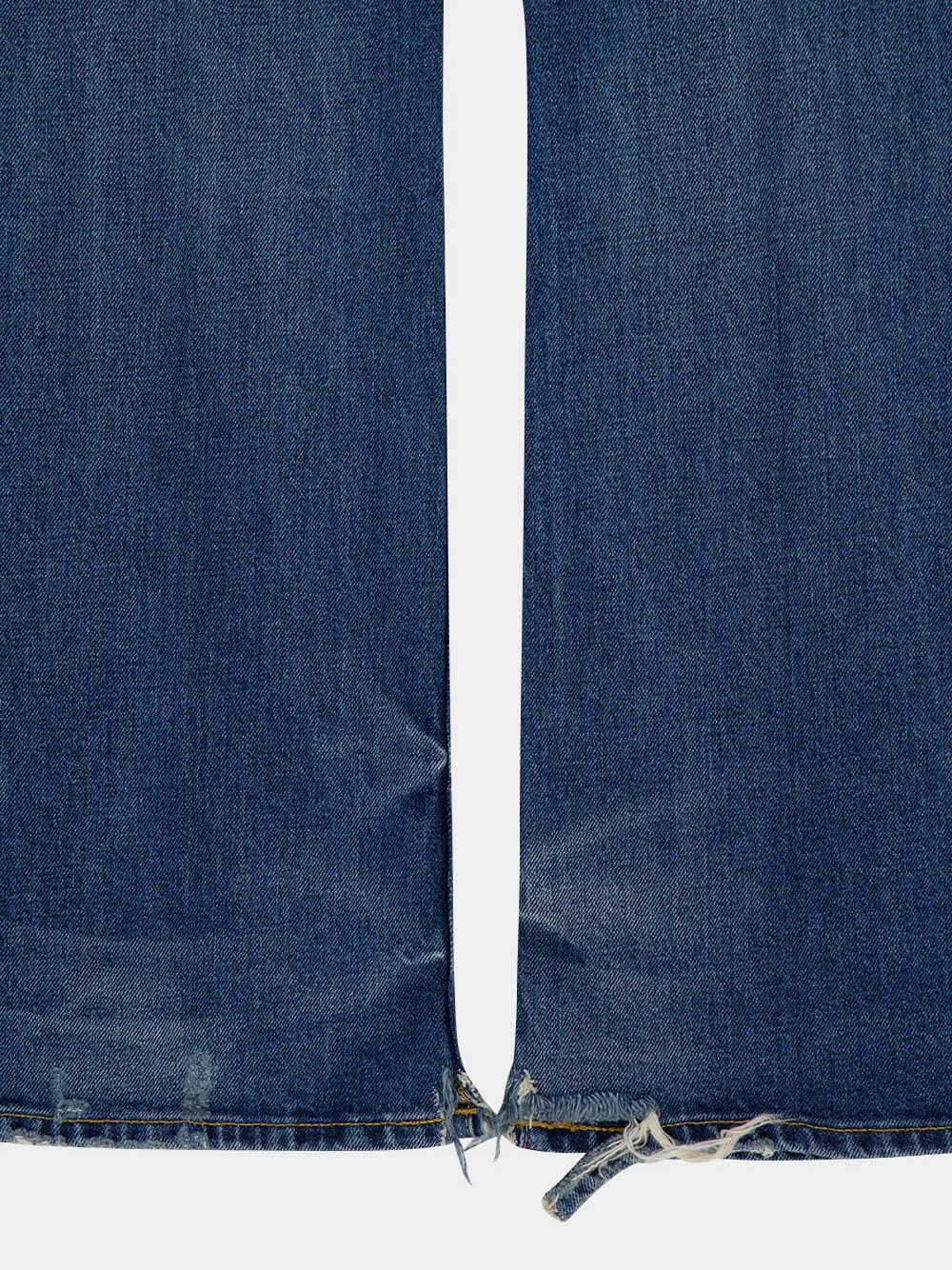 Blue Flare Fit Japanese Stonewashed Jeans sold by Fashion Clinic product image thumbnail 4