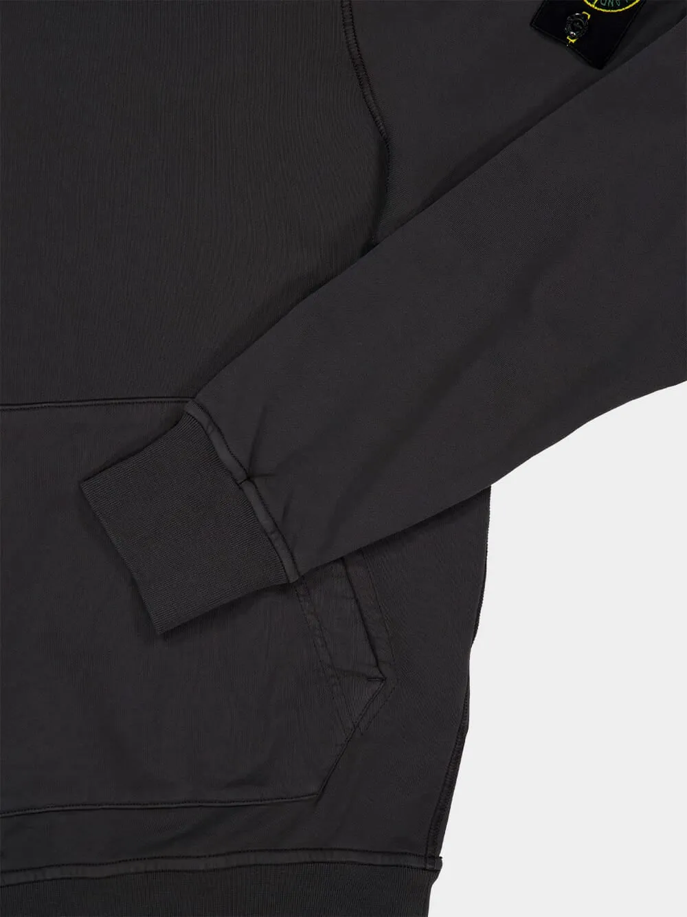 Lead Grey Organic Cotton Hooded Sweatshirt sold by Fashion Clinic product image thumbnail 4