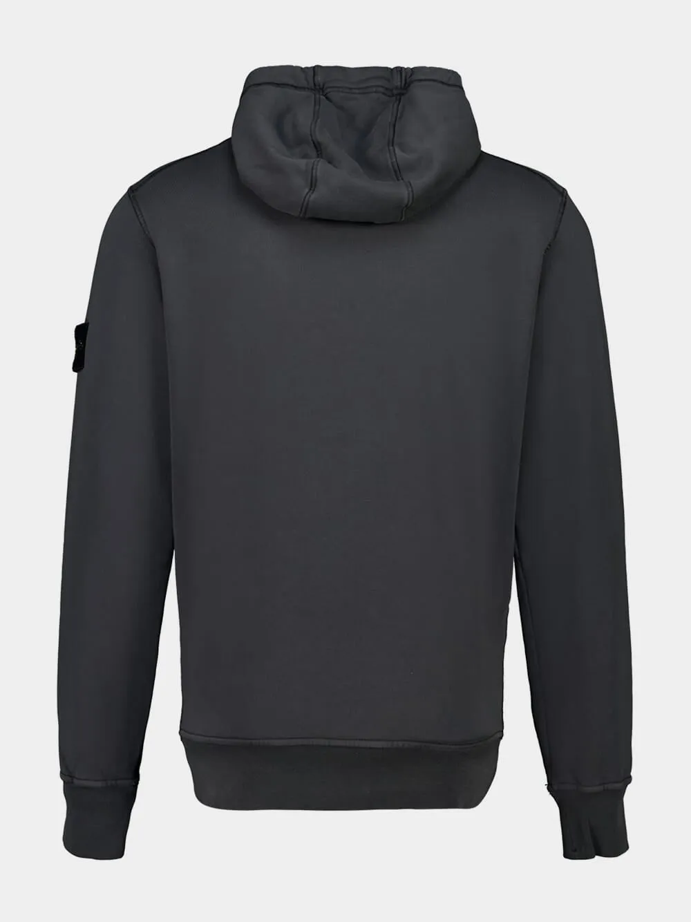 Lead Grey Organic Cotton Hooded Sweatshirt sold by Fashion Clinic product image thumbnail 2