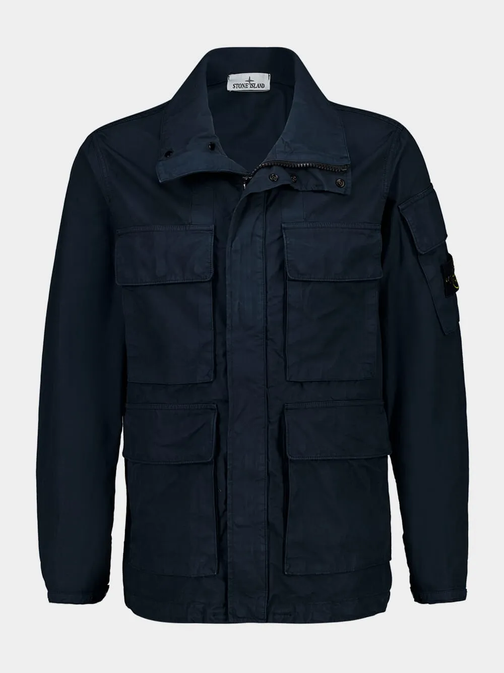 Navy Blue Canvas Cotton Field Jacket sold by Fashion Clinic