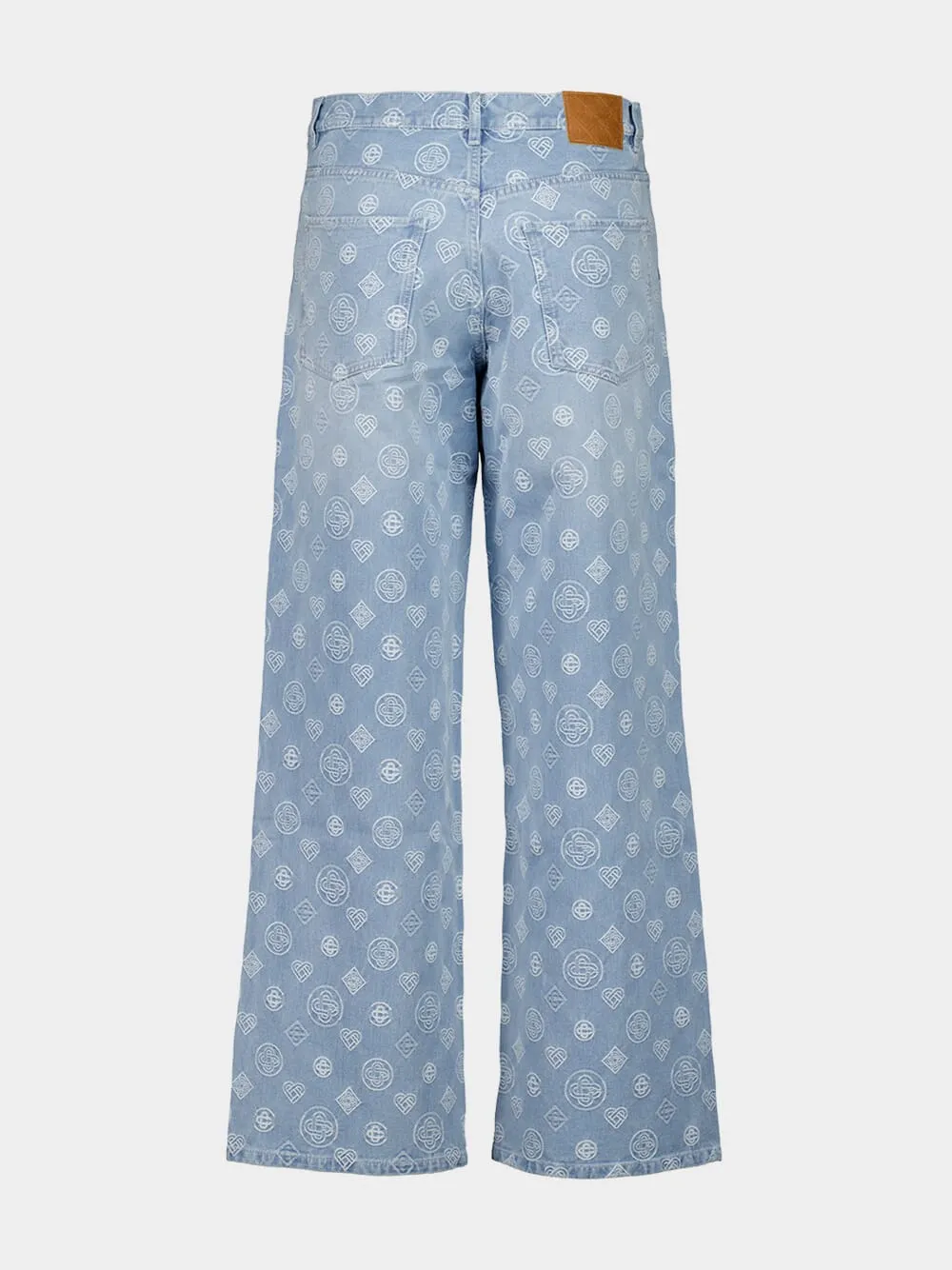 Blue Denim Monogram Jeans sold by Fashion Clinic product image thumbnail 2
