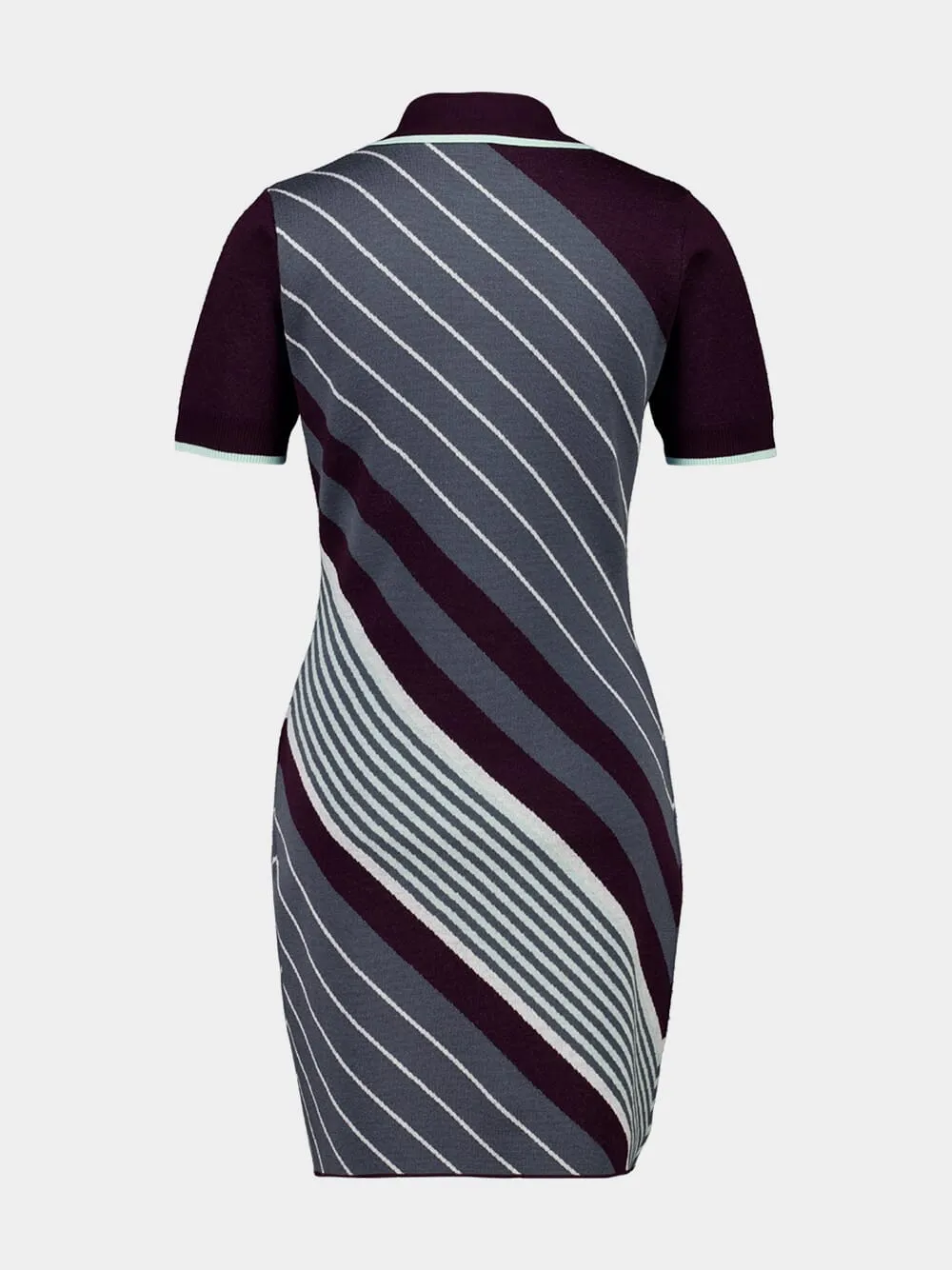 Burgundy Tennis Polo Mini Dress sold by Fashion Clinic product image thumbnail 4