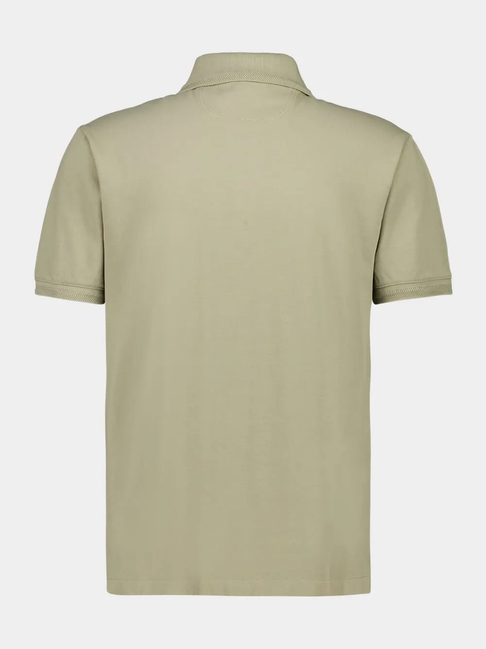 Khaki Green Horacio Cotton Polo Shirt sold by Fashion Clinic product image thumbnail 2