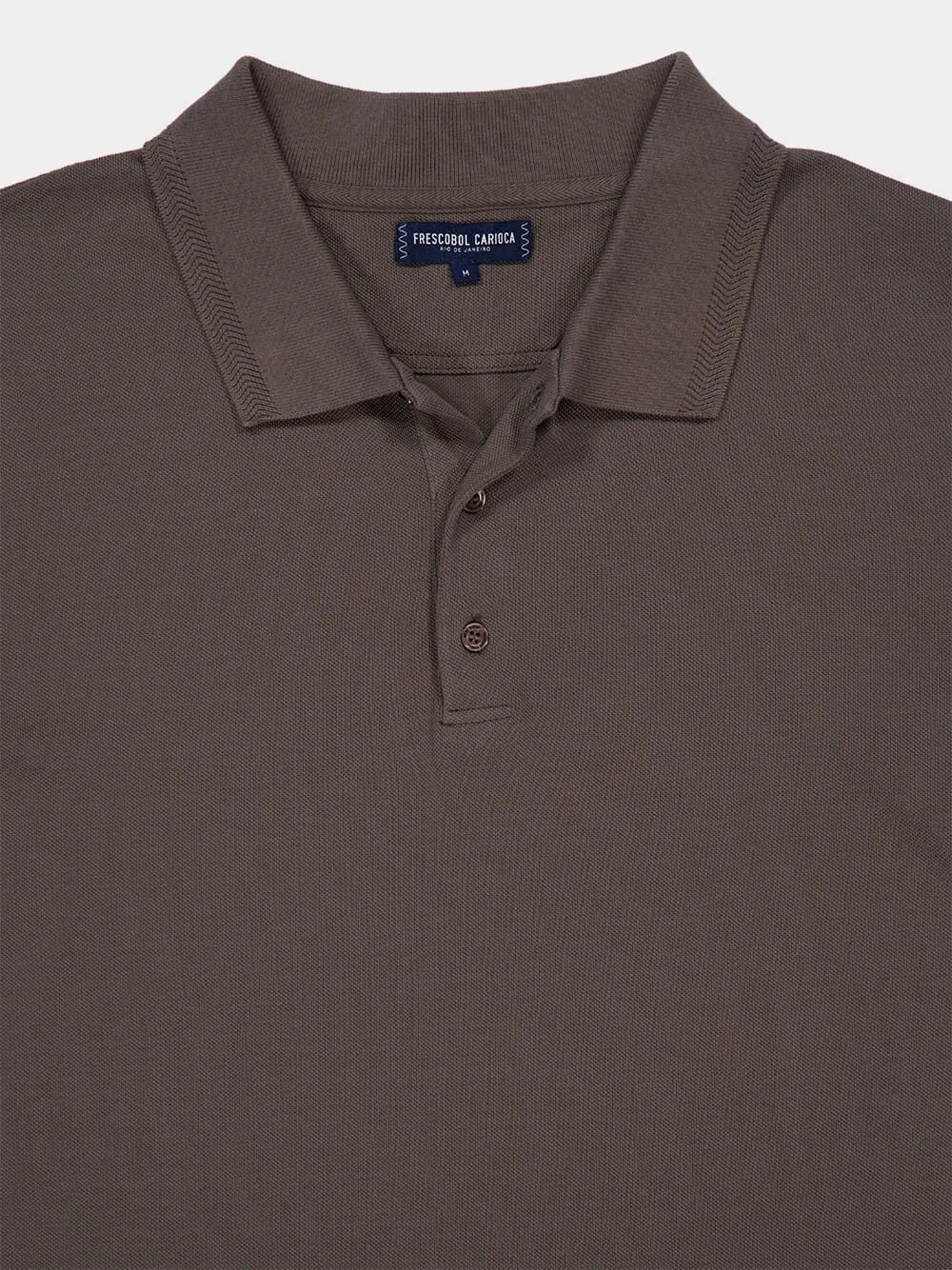 Cedar Grey Horacio Cotton Polo Shirt sold by Fashion Clinic product image thumbnail 3