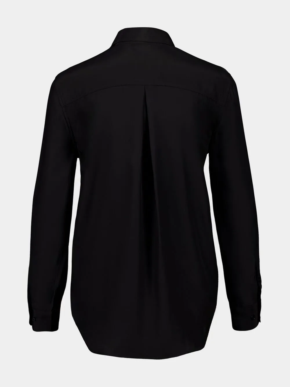 Ametista Black Silk Twill Shirt sold by Fashion Clinic product image thumbnail 2