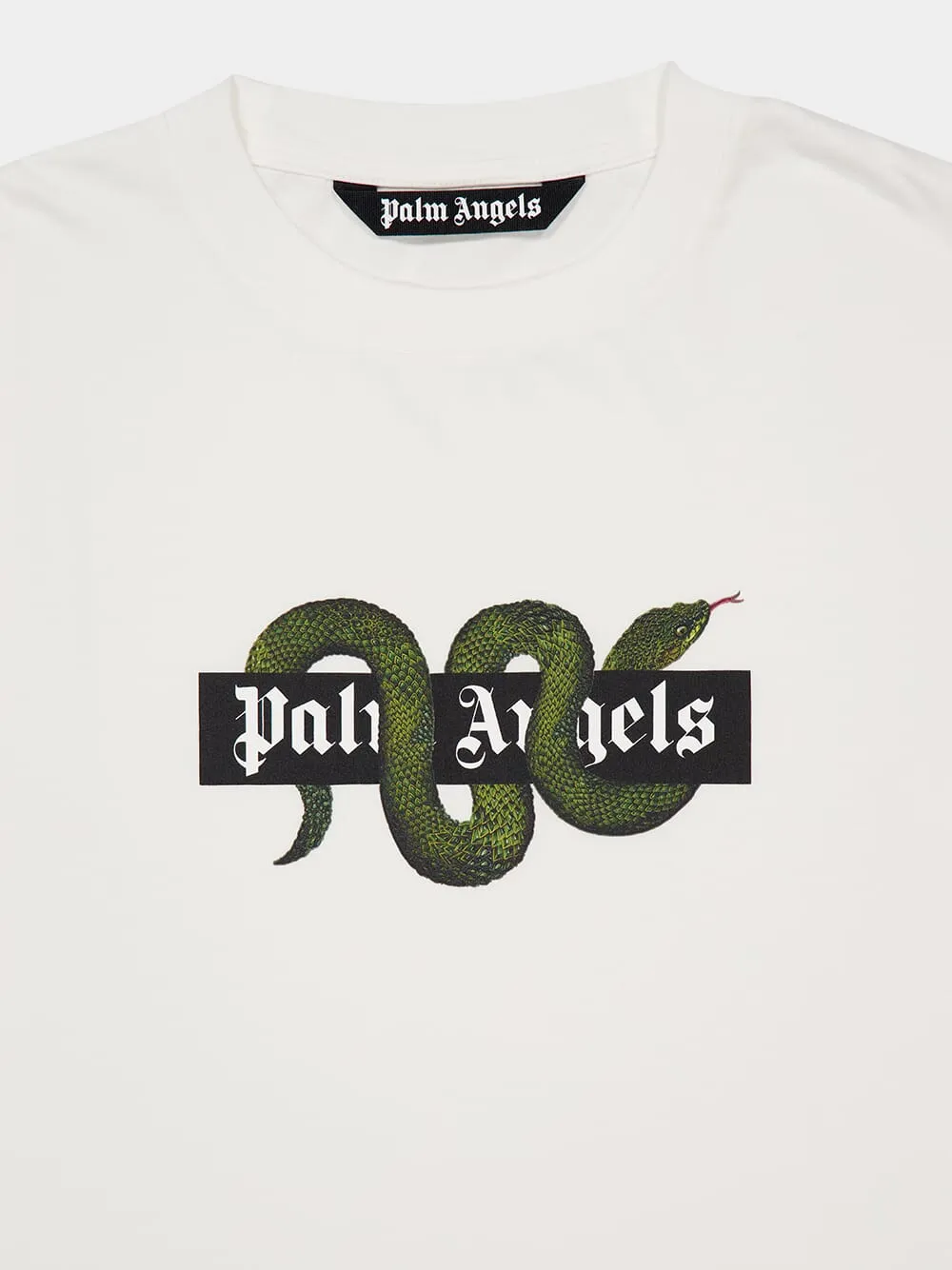 White Snake Box Logo T-Shirt sold by Fashion Clinic product image thumbnail 3