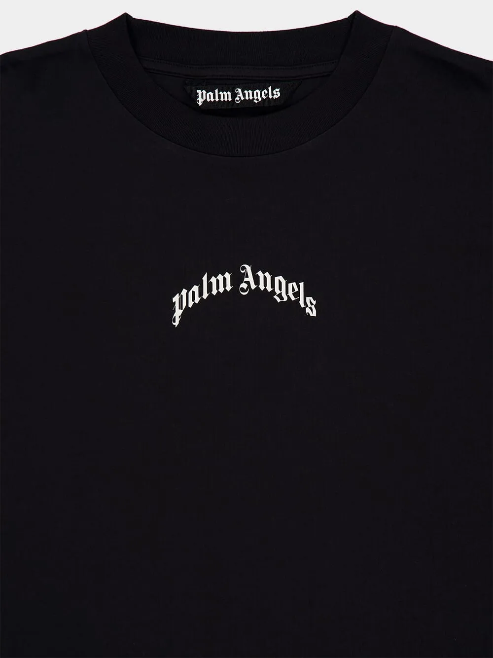 Black Back Curved Logo T-Shirt sold by Fashion Clinic product image thumbnail 3