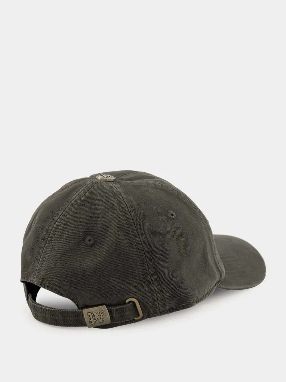 Anthracite Cap with Distressed Black Logo Embroidery sold by Fashion Clinic product image thumbnail 2