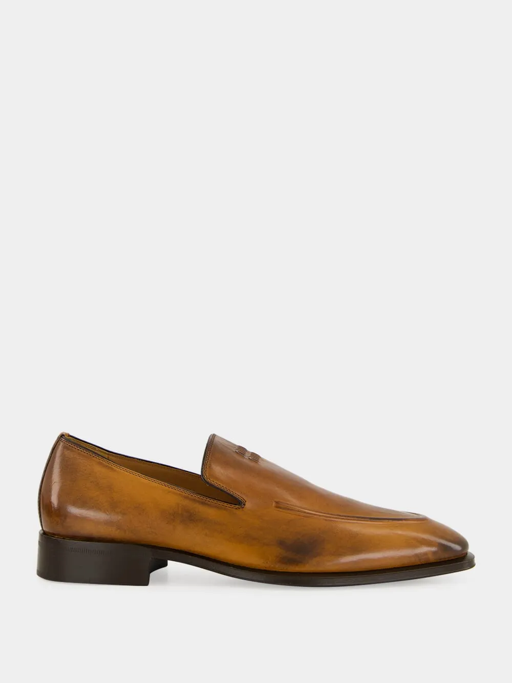 Cognac Brown Leather Loafers sold by Fashion Clinic product image thumbnail 2