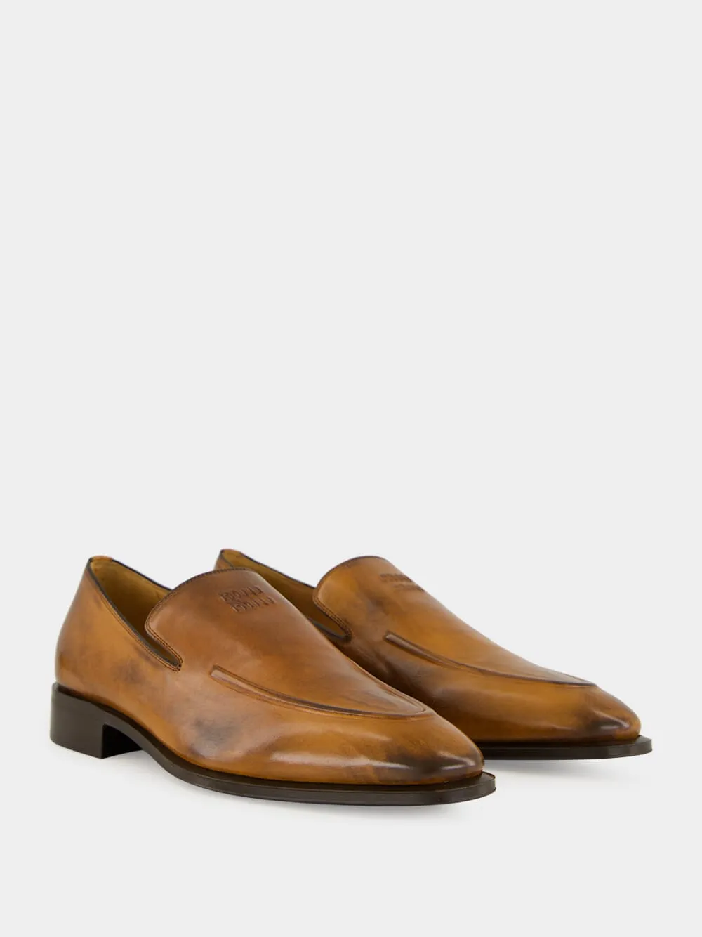 Cognac Brown Leather Loafers sold by Fashion Clinic product image thumbnail 4