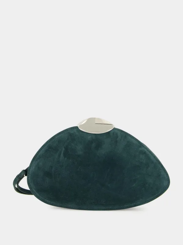 Belle de Jour Suede Bag in Mountain View sold by Fashion Clinic