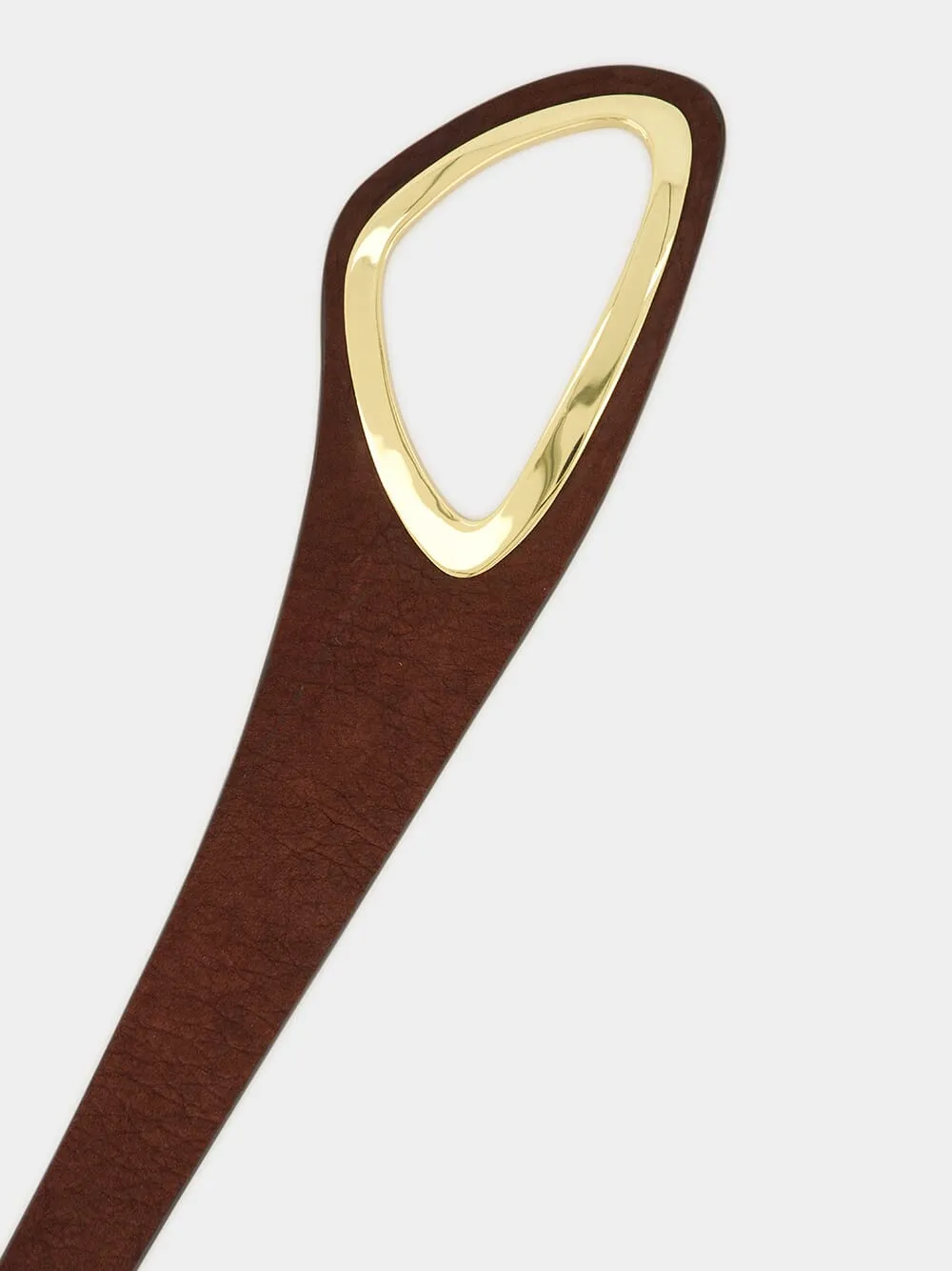 Mulled Wine Dafni Leather Belt sold by Fashion Clinic product image thumbnail 2