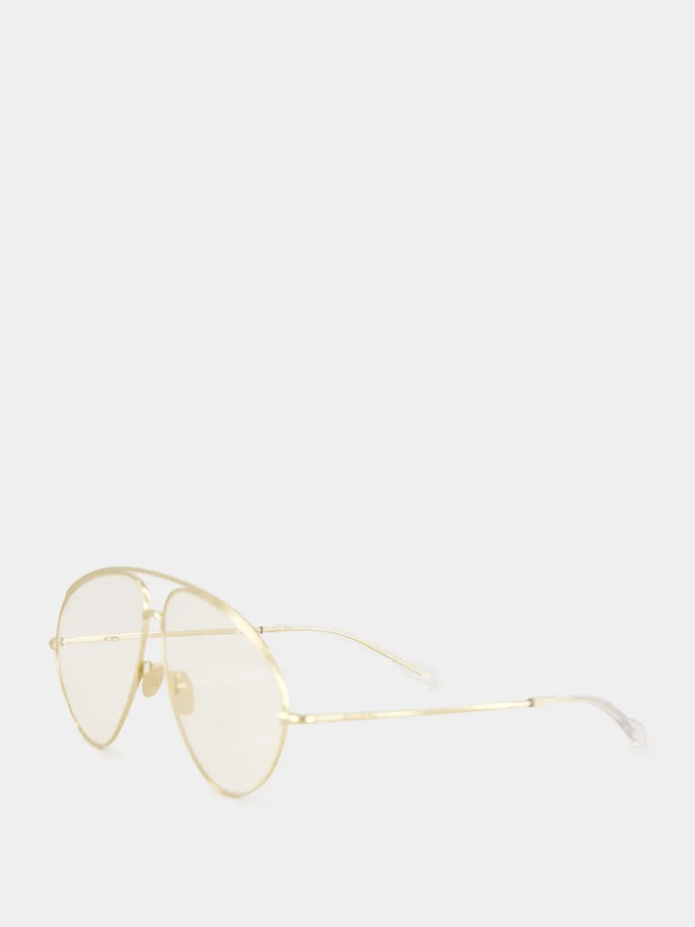 Gold Aviator Optical Sunglasses sold by Fashion Clinic product image thumbnail 3