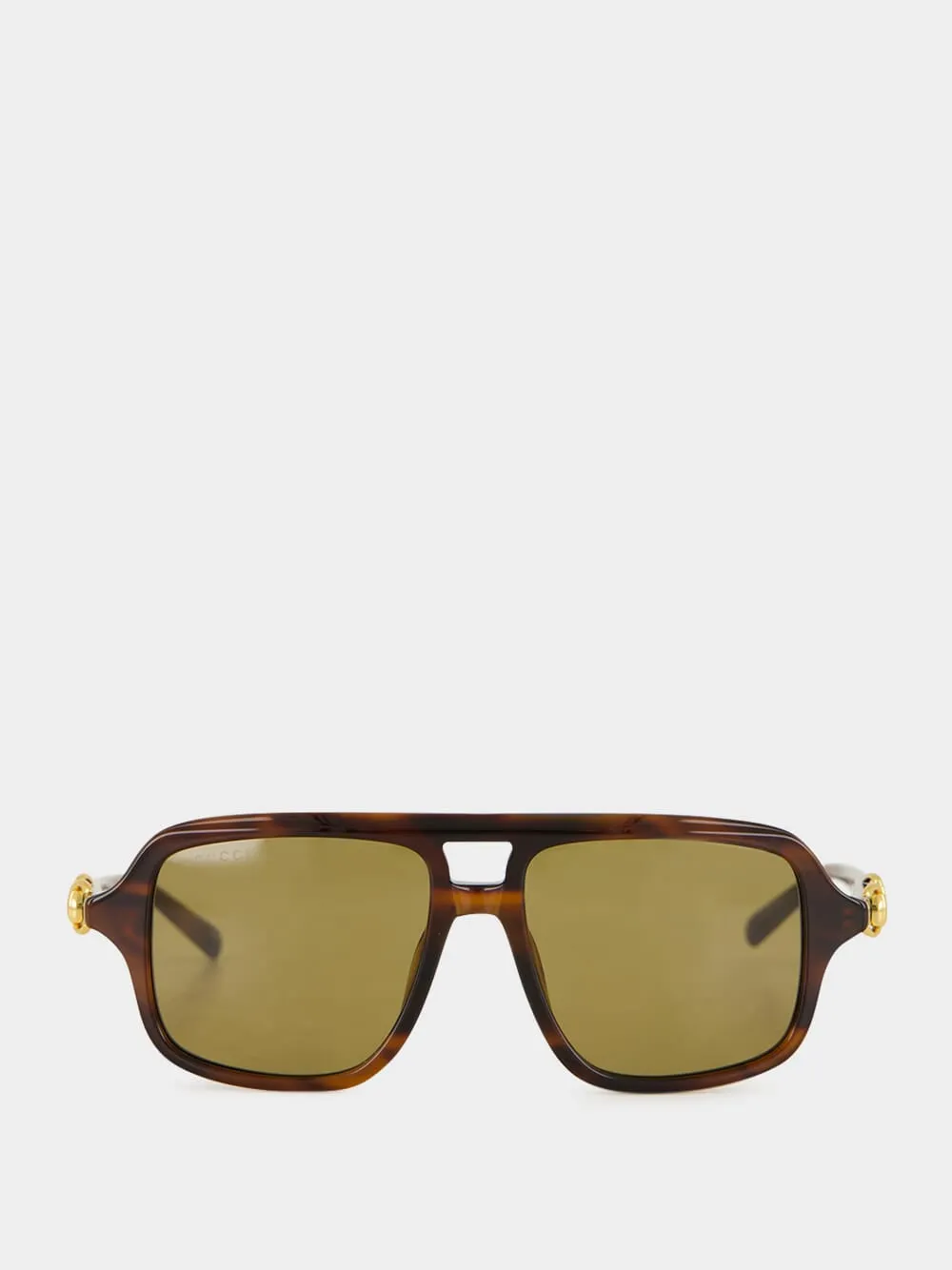 Havana Brown Navigator Sunglasses sold by Fashion Clinic