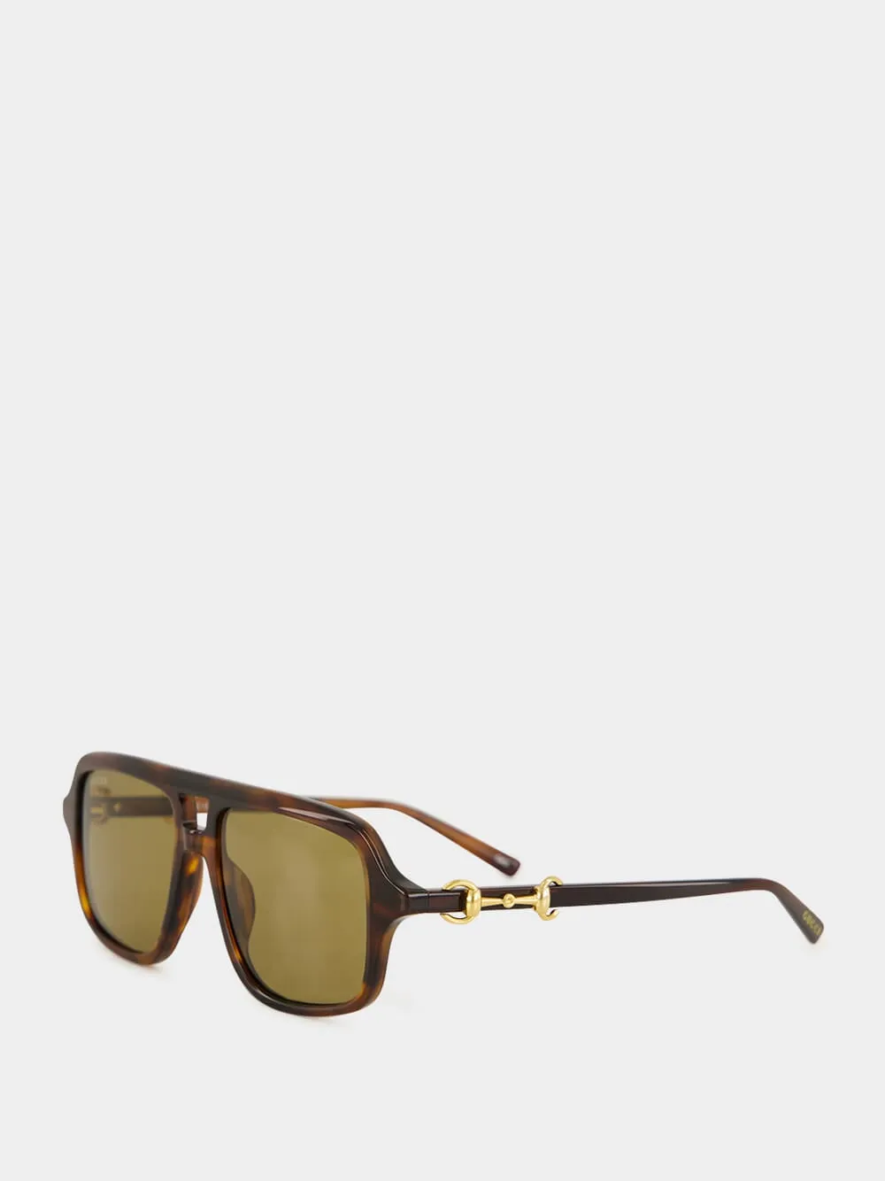 Havana Brown Navigator Sunglasses sold by Fashion Clinic product image thumbnail 3